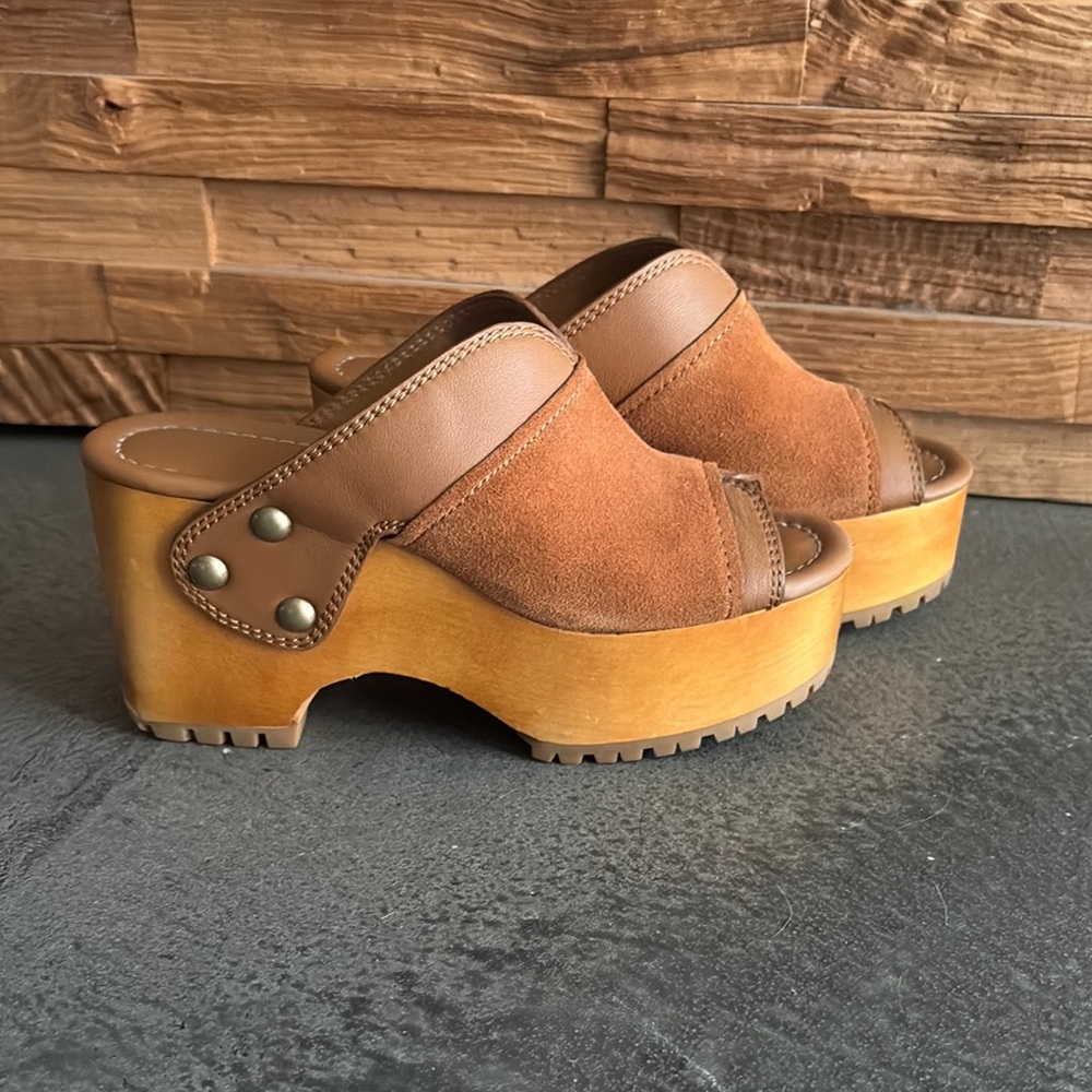 See by Chloe Brown leather/suede Women's Clogs